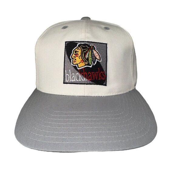 Annco Vintage 90s Chicago Blackhawks Hockey Snapback Hat OS - Picture 1 of 8